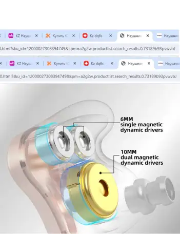 Наушники Kz-dq6s, фотография 3