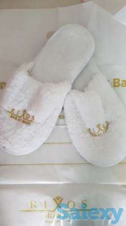 Белые домашние тапочки, фотография 1