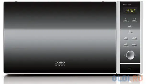 Микроволновая печь caso mcg 30 chef 900 вт серебристый, фотография 1
