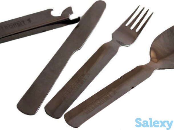 Набор столовых приборов следопыт в мет.чехле, фотография 1