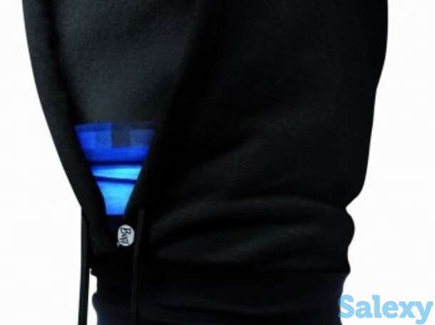 Капюшон-шарф buff hoodie pixelize/black, фотография 1