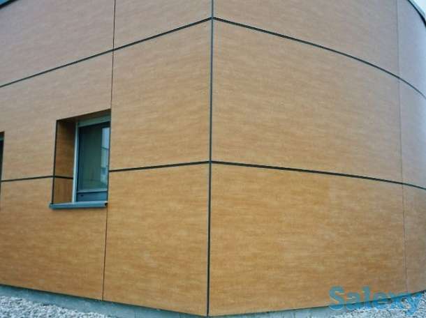 Листовой конструкционный фасадный пластик HPL, фасадные HPL панели КМ1, фотография 10