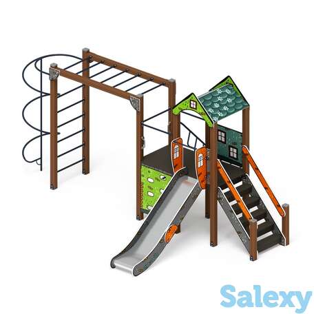 Детский игровой комплекс «играйте с нами (город)» дик 2.01.1.08-01 h=1200, фотография 1