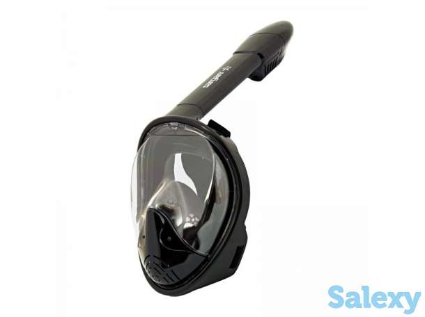 Маска подводная полнолицевая sargan планета черная/черная, фотография 1