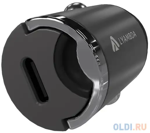Автомобильное зарядное устройство lyambda ls-c30 3 а usb-c серый, фотография 1