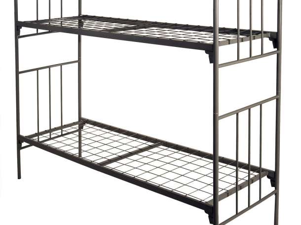 Кровати металлические с ДСП спинками, кровати одноярусные и двухъярусные, кровати для интернатов., фотография 3