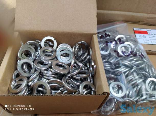 Шайбы пружинные гровер с притупленными концами DIN 127  нержавеющие, фотография 1