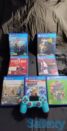 Sony PlayStation 4 Slim {500 GB) + 10 игр + Аккаунт, фотография 1