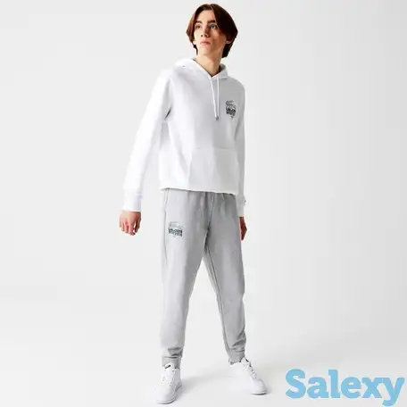 Мужские джоггеры lacoste из хлопкового флиса с логотипом крокодила, фотография 1