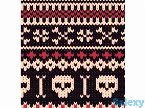 Бандана 4fun standard skull red, фотография 1