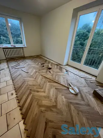 укладка ламината, паркета, винила, spc, фотография 1