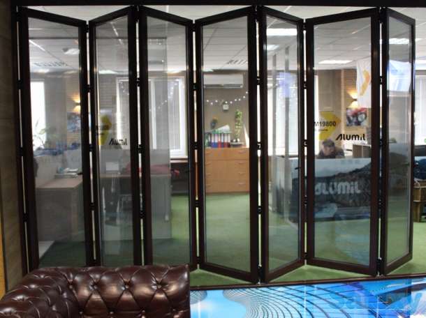 Алюминиевые раздвижные перегородки, фотография 4