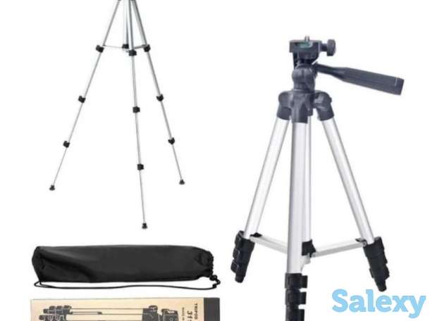 Продам алюминиевый трипод штатив для смартфона, фото и видео техники 35-102см, с тремя секциями и уровнем, TRIPOD 3110, фотография 1