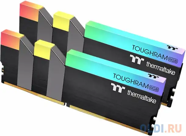 32gb(2x16gb) thermaltake ddr4 3200 toughram rgb cl16  black r009d416gx2-3200c16a /rgb, фотография 1