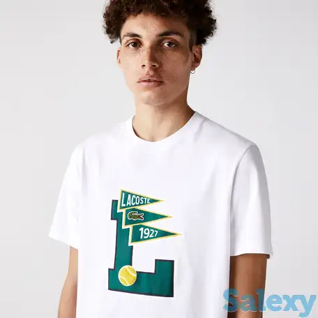 Мужская футболка lacoste crew neck pennants, фотография 1
