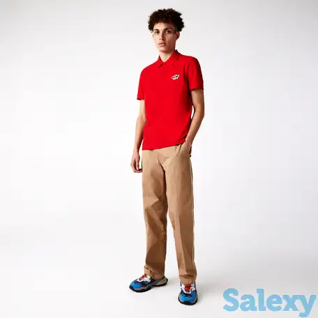 Мужское поло lacoste regular fit из органического хлопка, фотография 1