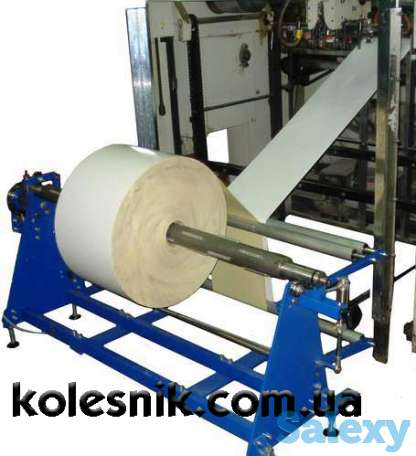Перемоточное оборудование: размотчик, намотчик рулонных материалов, фотография 1