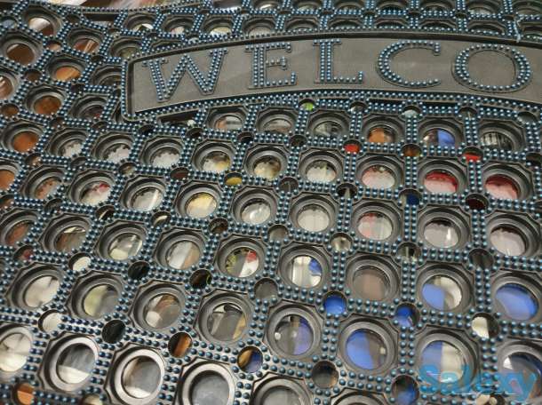 Коврик резиновый придверный 40 см на 80 см Премиум с дырочками, фотография 1