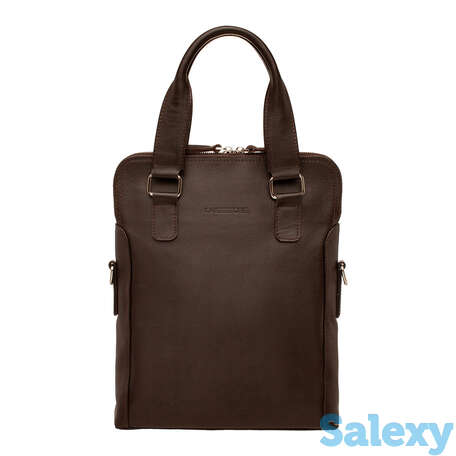 Деловая сумка вертикальная hollywell brown, фотография 2