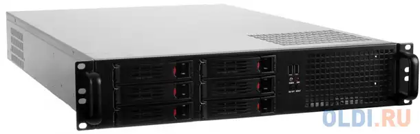 Серверный корпус 2u exegate pro 2u660-hs06 без бп чёрный, фотография 1