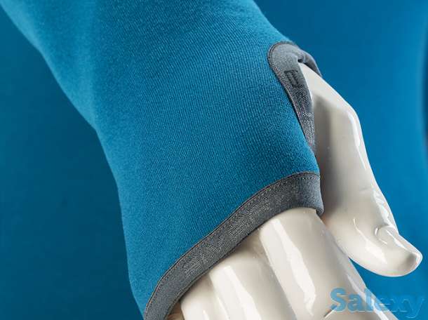 Термобелье майка сивера сноуи вп(м) с воротником и полуперчаткой мужская черная, фотография 4