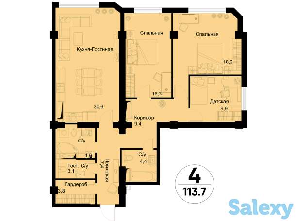 Идеальный Вариант Для Ценителей Роскоши, улица Аль-Фараби, фотография 1