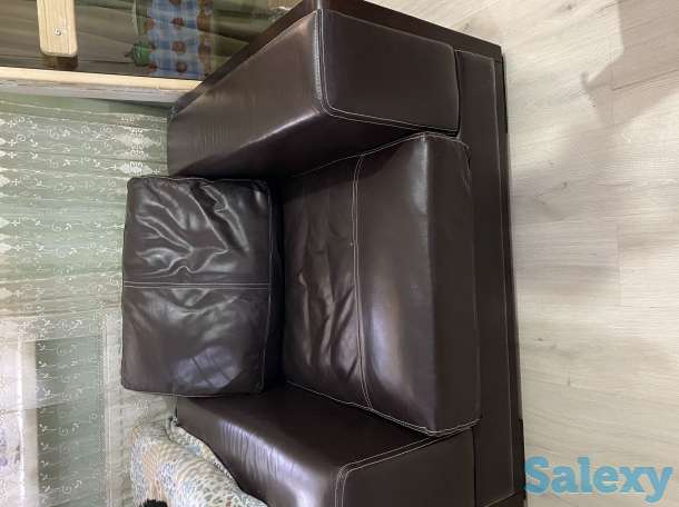 Продам кожаный диван кресло, фотография 2