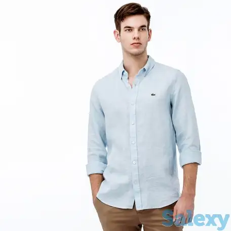 Мужская рубашка lacoste из льна, фотография 1