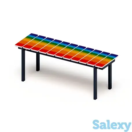 Скамья (принт радуга) мф 42.01.14, фотография 1