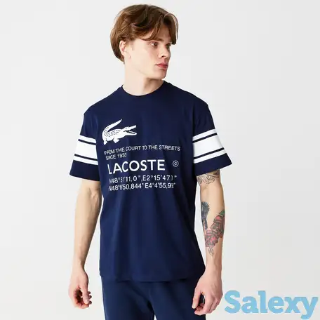 Футболка lacoste свободной посадки unisex, фотография 1