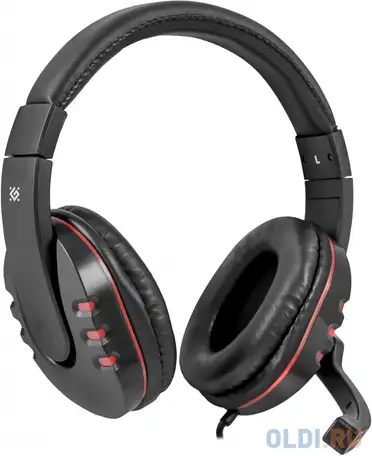 Гарнитура defender warhead g-160 черный, кабель 2,5 м, фотография 1