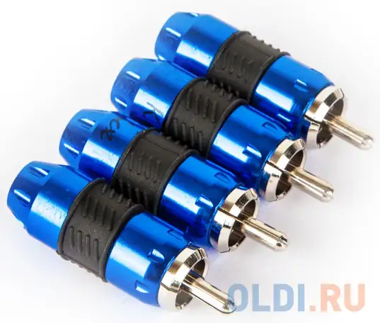 Коннектор kicx rca-4bl 4шт, фотография 1