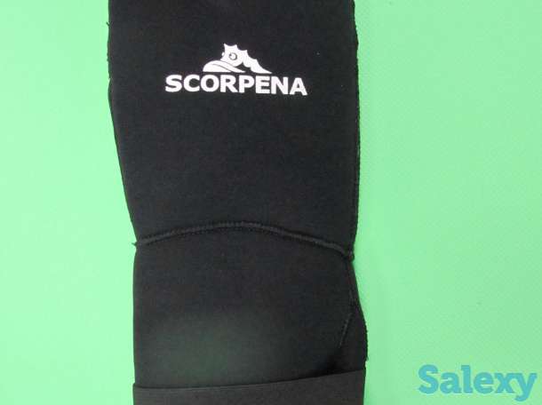 Рукавицы для подводной охоты неопреновые трехпалые scorpena d 8мм, фотография 5