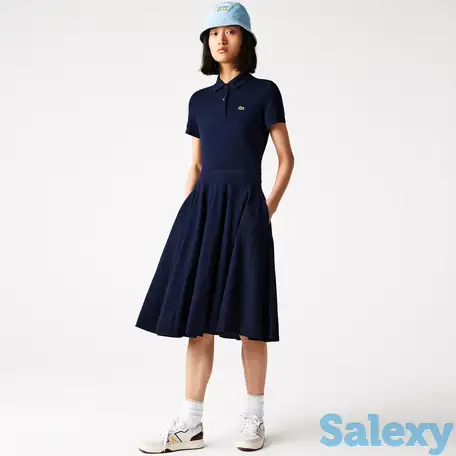 Женское облегающее платье-поло lacoste из хлопка, фотография 1