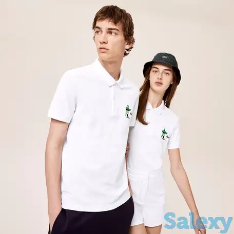 Мужская рубашка-мужское поло классического кроя lacoste unisex x jeremyville design, фотография 1