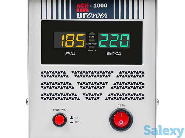 Однофазный стабилизатор напряжения upower асн 1000 ii поколение, фотография 1