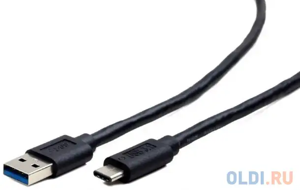 Кабель type-c 1.8м cablexpert ccp-usb3-amcm-6 круглый черный, фотография 1