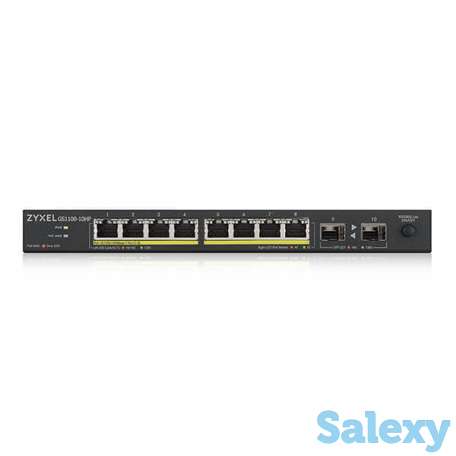 Коммутатор PoE+. 8-портовый гигабитный  Zyxel GS1100-10HP, фотография 2