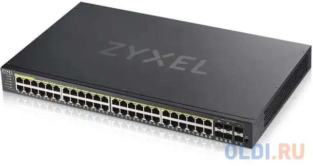 Zyxel gs1920-48hpv2 hybrid smart switch poe+ zyxel nebula flex, 44xge poe+,, фотография 1