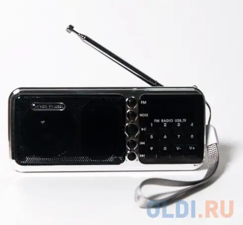 Радиоприемник портативный сигнал рп-226bt черный usb microsd, фотография 1