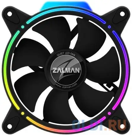 Вентилятор zalman zm-rfd120a addressable rgb 120x120mm 3-pin 26db 160gr led ret, фотография 1
