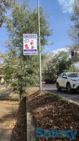 Резмещение рекламных щитов на придорожных столбах и опорах, фотография 10
