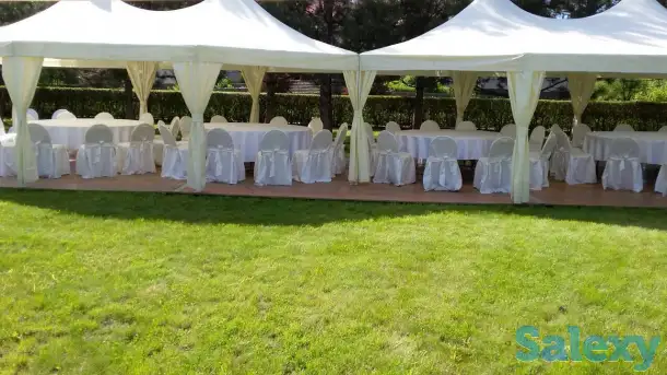 Шатер 5м*7м, восьмиугольный. Цвет - шампань., фотография 2