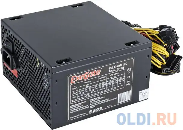Блок питания exegate 500npxe 500 вт, фотография 1