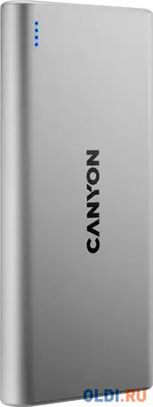 Внешний аккумулятор power bank 10000 мач canyon pb-106 белый, фотография 1