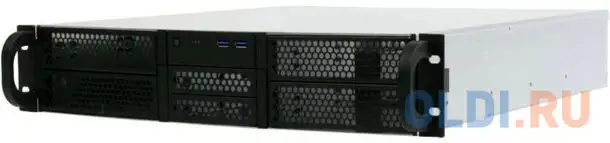 Procase re204-d4h2-fe-65 корпус 2u server case,4x5.25+2hdd,черный,без блока питания(2u,2u-redundant), фотография 1
