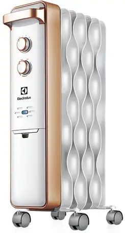 Масляный радиатор electrolux wave eoh/m-9157 1500 вт серебристый, фотография 1