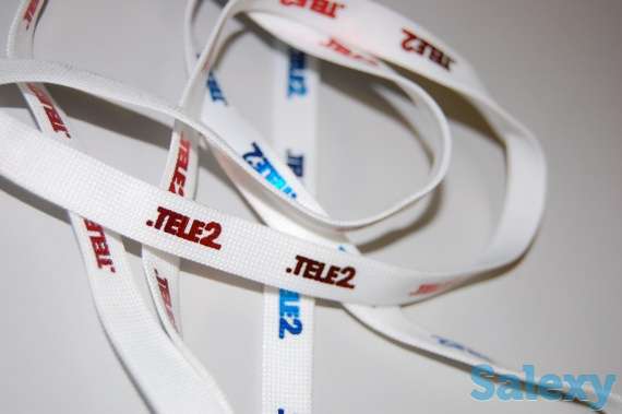 Брендирование лент, бирок на одежду. Сублимация на ленты, тампопечать на темных лентах., фотография 1