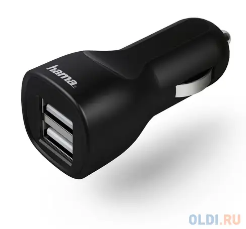 Автомобильное зарядное устройство hama h-1401660 1.2a черный, фотография 1