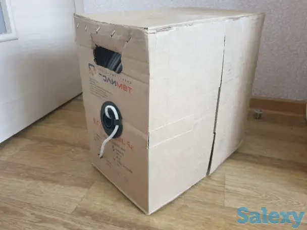 Utp кабель. 4х2х0.52. Для интернета и видеокамер. Медный, внутренний, фотография 1